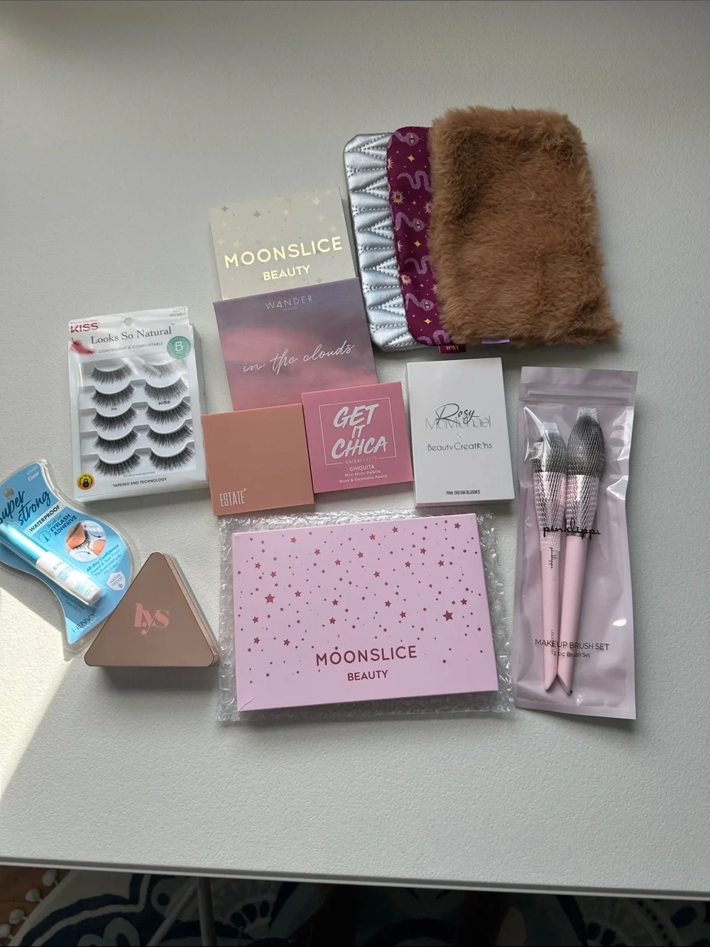 Ipsy and others Makeup Brush Set with MoonSlice & Assorted Beauty products